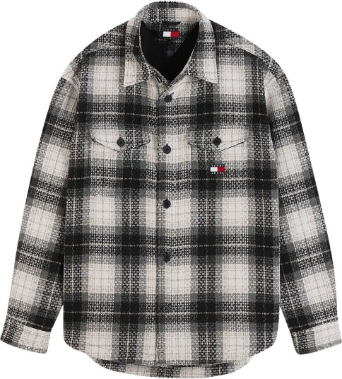 Tommy Jeans Tjm Check Overshirt Ext Black XXL
