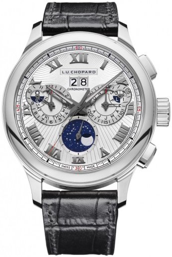 Chopard Herreklokke 161973 1002 L.U.C Sølvfarget/Lær Ø45 mm