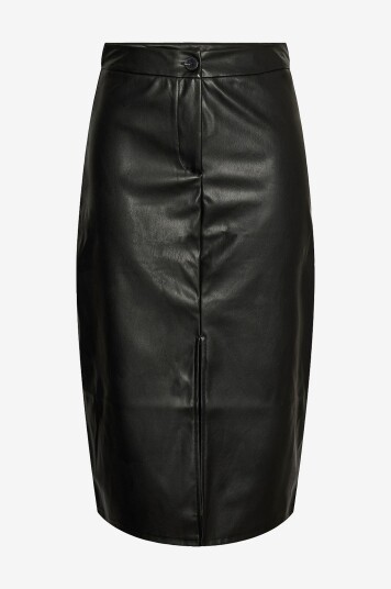 Pieces Skjørt pcOlga HW Midi Skirt MM Jrs Svart