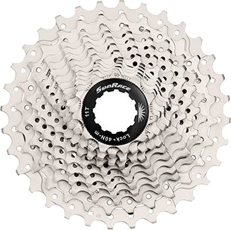 Sunrace 10 Speed Kassett 11-32 Sølv