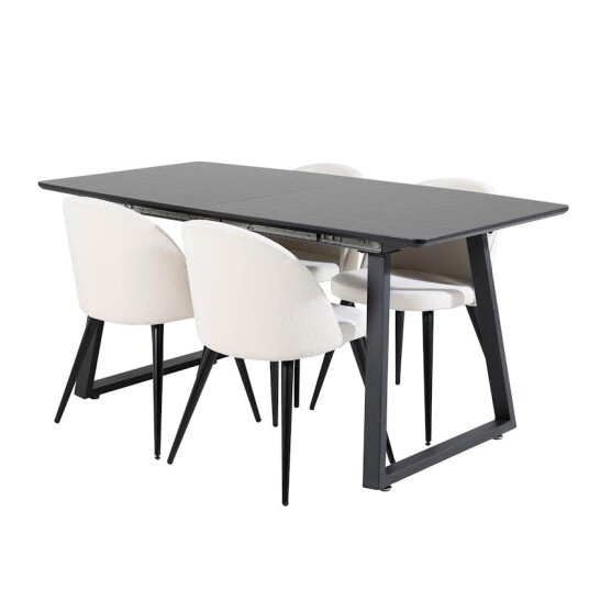 Venture Home Spisegruppe Venture Home Ina med 4 Valentina Stoler Manchester GR20351