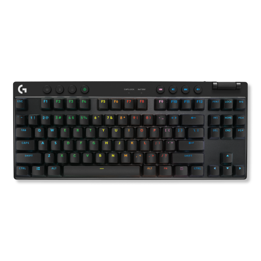 Logitech G PRO X TKL Gamingtastatur Trådløs - Nordisk - Svart - Linear Logitech G PRO X TKL Gamingtastatur Trådløs - Nordisk - Svart - Linear