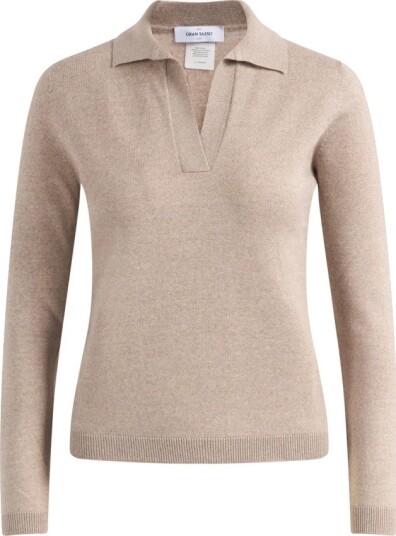 Gran Sasso Dame Strikkevarer Beige M, Gran Sasso Dame Strikkevarer Beige M,