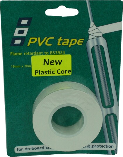 PSP Elektrikertape hvit 19 mm 20 m