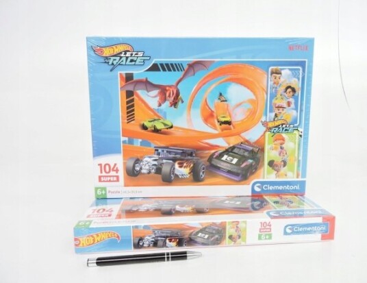 Puslespil Hotwheels 104 Brikker