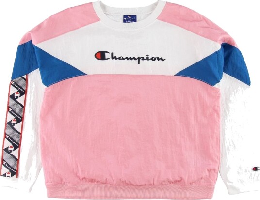 Champion Fashion Collegegenser Rosa/Hvit/Blå Champion 14 16 år 164 176 Collegegenser