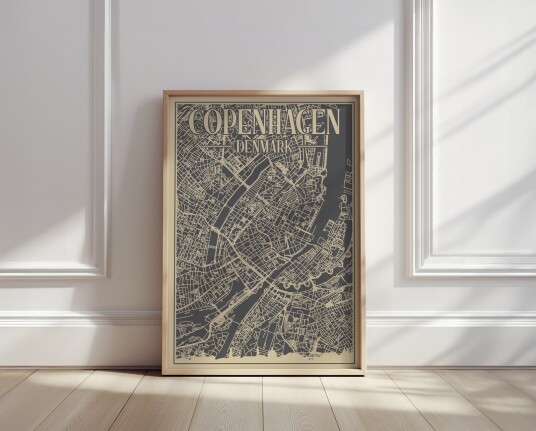 Poster Kart over København