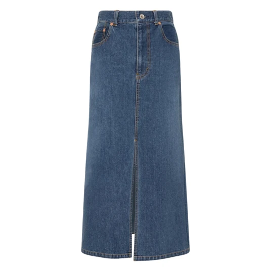 Sacai Dame Skjørt Blå M, Sacai Dame Skjørt Blå M,