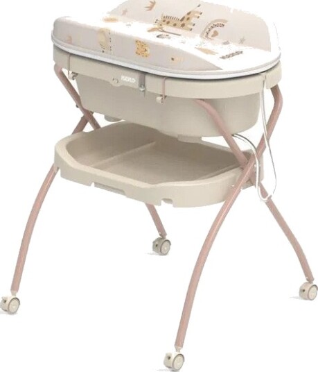 Neno Stellebord Med Babybadekar Brun/Beige