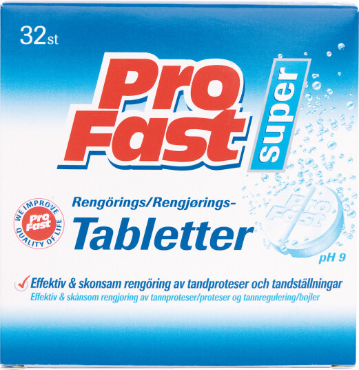ProFast Super rengjøringstabletter 32 stk