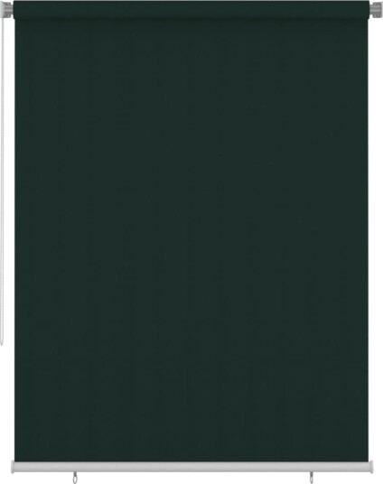 vidaXL Utendørs rullegardin 185 (B) x 230 (H) cm mørkegrønn HDPE