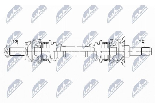 Nty Drivaksel NTY NPW BM 160 Nty Drivaksel NTY NPW BM 160