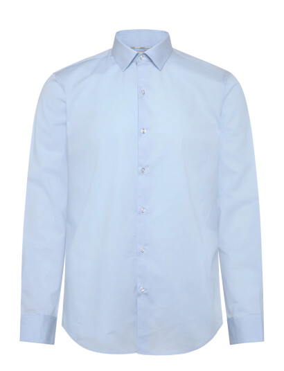 Calvin Klein Slim Esntl Poplin Nos Str Sld - Blue - 38 Calvin Klein Slim Esntl Poplin Nos Str Sld - Blue - 38