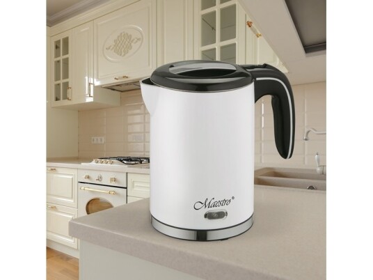 Feel-Maestro MR030 Vannkoker 1,2 L 1500 W Hvit med Overopphetingsbeskyttelse Feel-Maestro MR030 Vannkoker 1,2 L 1500 W Hvit med Overopphetingsbeskyttelse