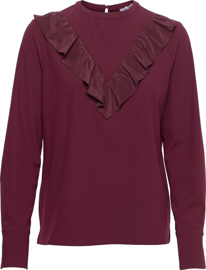 Marville Road Aretha Ruffle Top Red 34 Marville Road Aretha Ruffle Top Red 34
