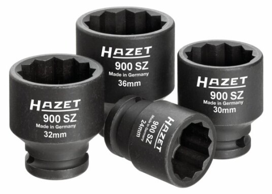 Hazet 900Sz/4 Støpselsett 1/2" Metrisk/Imperisk 4 Hoder Hazet 900Sz/4 Støpselsett 1/2" Metrisk/Imperisk 4 Hoder