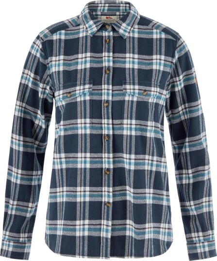 Fjällräven Övik Heavy Flannel Shirt W Navy-eggshell M