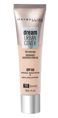 Maybelline Dream Urban Cover Full Coverage Lightweight Protective Make up SPF50 111 Cool Ivory 30 ml