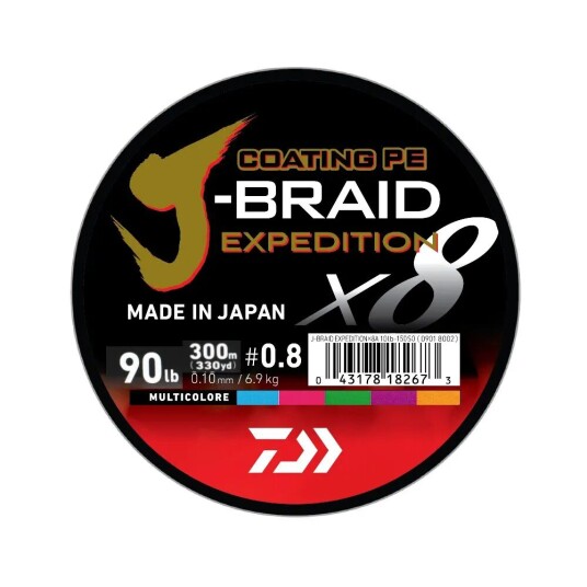 Daiwa J Braid Expedition sene fletteline   0,35 mm