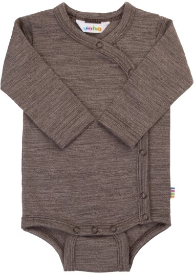 Joha omslagsbody i ull, Drk. brown (50) 50