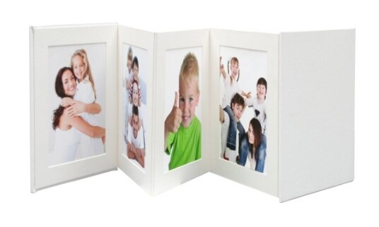 Deknudt Leporello, Hvit, 8 Ark, 13 X 18 Cm, Lær, 175 Mm, 235 Mm Deknudt Leporello, Hvit, 8 Ark, 13 X 18 Cm, Lær, 175 Mm, 235 Mm