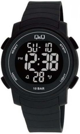 Q&Q Herreklokke M122J001Y Classic LCD/Resinplast Ø44 mm
