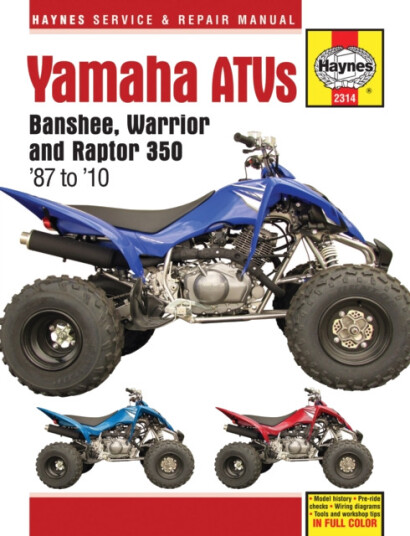 Yamaha Banshee, Warrior & Raptor 350 ATVs (87 10) 19872010