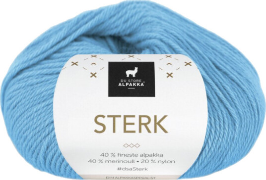 Du Store Alpakka Du Store Alpakka Garn Sterk Isblå 918 50g