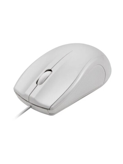 Deltaco MS 711 W mouse USB white Mus Optisk 3 knapper Hvit MS 711 W