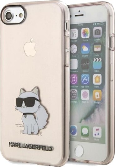 Karl Lagerfeld Ikonik Choupette Hardcase til iPhone 7/8/SE 2020/SE 2022 Rosa