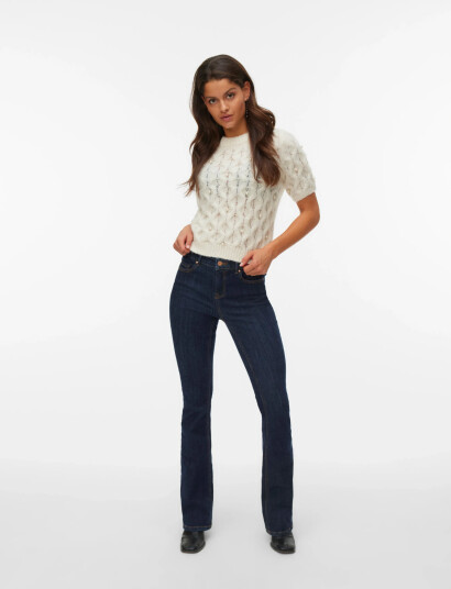 Vero Moda Vmcatania 2/4 Pearl Pullover Vip - Cream - S