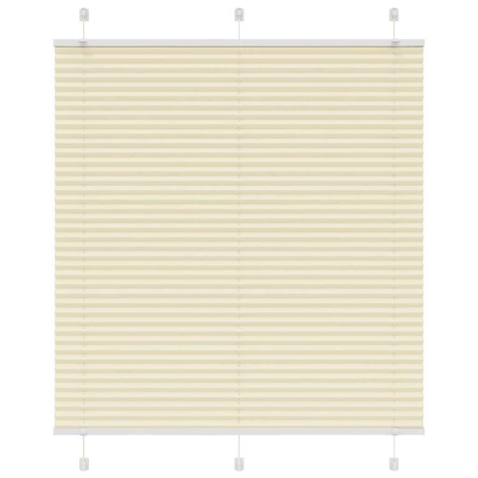 Plisségardin krem 115x150 cm Stoffbredde 114,4 Polyester