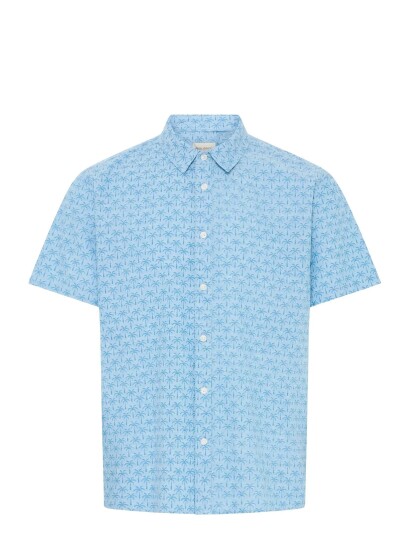 Blend Bhaban Shirt Print   Blue   XXL