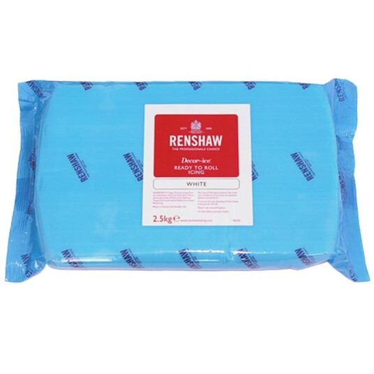 Hvit Fondant Fra Renshaw 2,5kg 