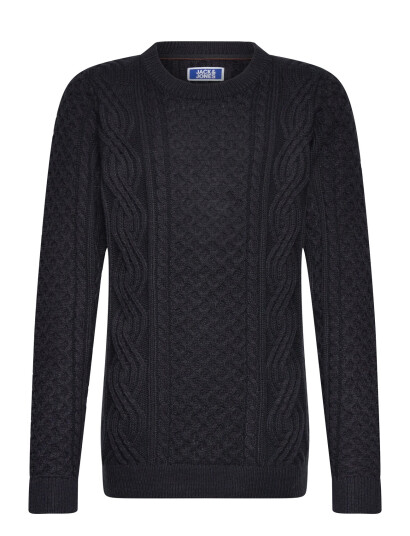 Jack & Jones Jprblusean Knit Cable Crew Neck Jnr Navy 140