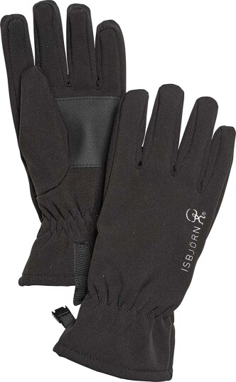 Isbjörn Of Sweden Kids' Trail Softshell Finger Glove Black 5 6yr