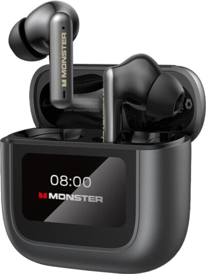 Monster TH300 True Wireless-hodesett med ANC Svart