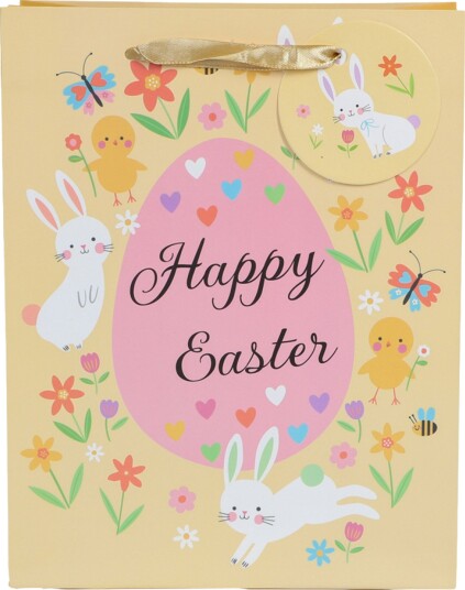 Gavepose Påskemotiv Happy Easter