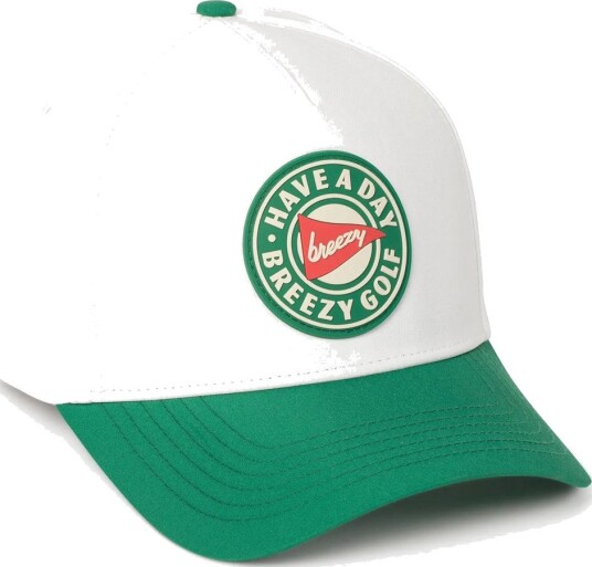 Breezy Hero Logo Hat Hvit Grønn Capser White/Green Breezy Hero Logo Hat Hvit Grønn Capser White/Green