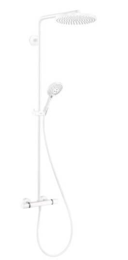 Hansgrohe takdusjpakke Raindance Select S Showerpipe 240 1jet - PowderRain med termostat-Matt hvit