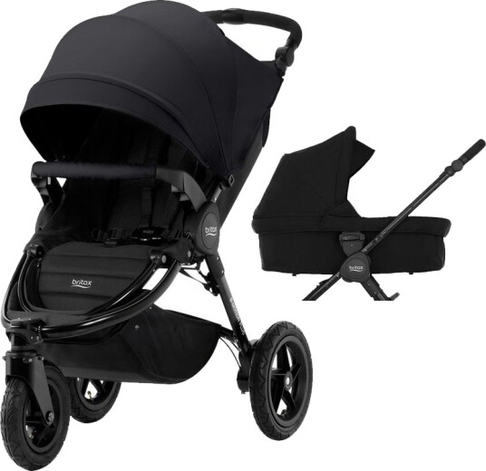 Britax Römer Britax B Motion 3 Plus Komplett m/ Kalesjepakke Cosmos Black Og Bagdel