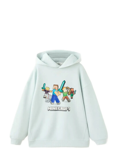 Mango Minecraft Sweatshirt Blue 9 10