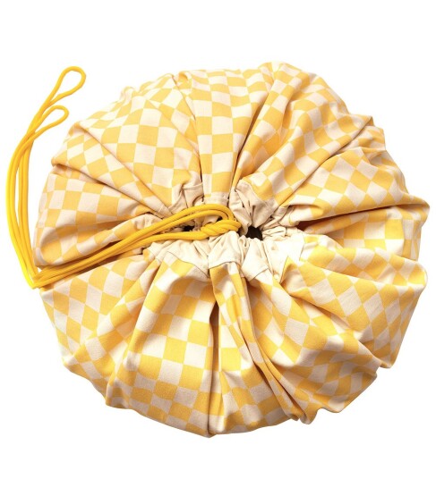 Play&Go Vichy Yellow 2-in-1 Lekteppe