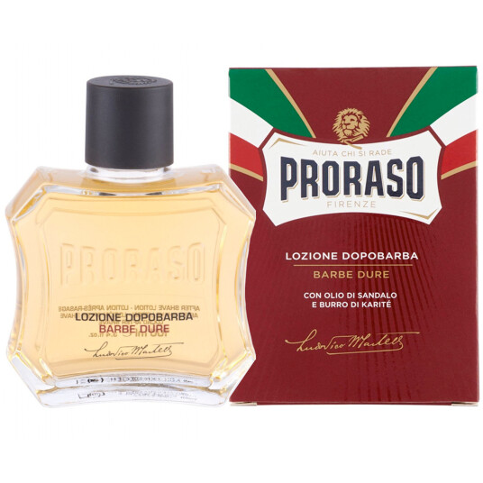 Aftershave Lotion PRORASO Sandeltre & Shea Oil Red 100 ml