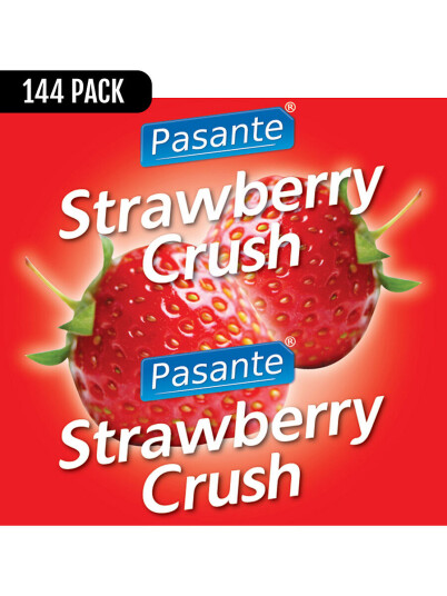 Pasante Strawberry Taste: Kondomer, 144 stk Pasante Strawberry Taste: Kondomer, 144 stk