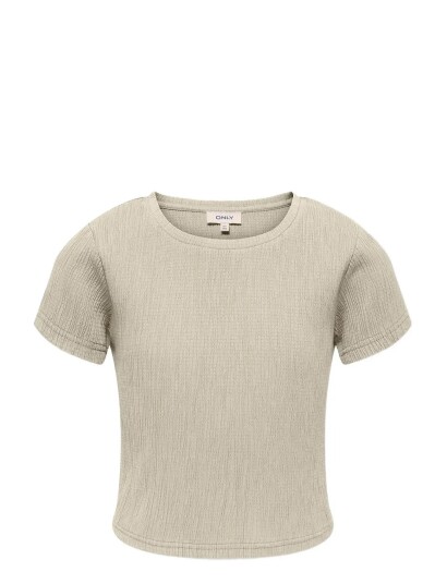 Kids Only Kogkaylie Struc S/S Top Pnt Beige 116 Kids Only Kogkaylie Struc S/S Top Pnt Beige 116