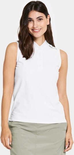 Didriksons Nikki Sleeveless Polo Snow white