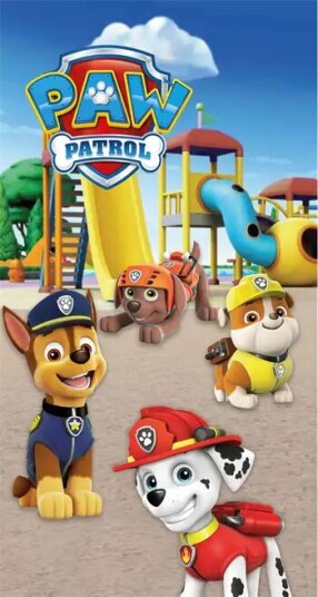 Licens Badehåndkle - 70x140 cm - Paw patrol - Playground - Mykt barnehåndkle Licens Badehåndkle - 70x140 cm - Paw patrol - Playground - Mykt barnehåndkle