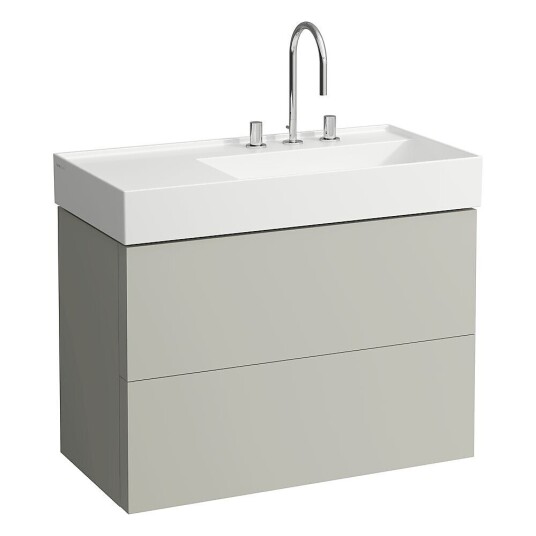 Laufen Kartell Servantskap med 2 skuffer 880x600 mm Pebble Grå