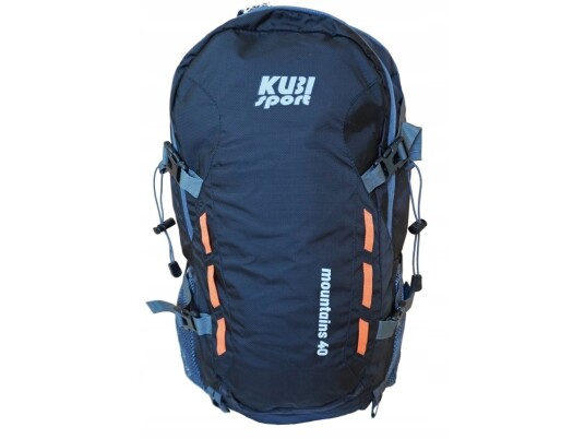 Ryggsekk Sports Dame Herre Stor Svart Ensfarget Kubisport 40 L